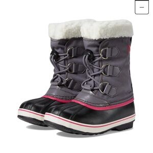 Sorel Kids' Gray and Pink Snow Boots - size 1